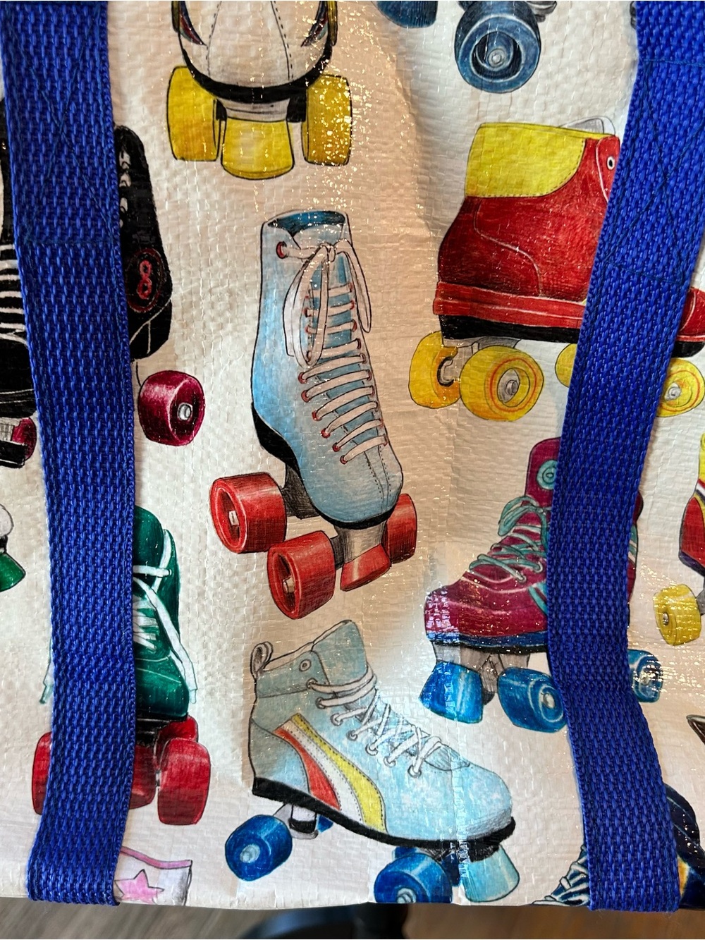 Blue Q roller skates Tote Bag - Picture 6 of 9